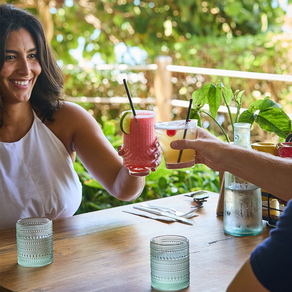 Cooper Island, Cocktails in the restaurant